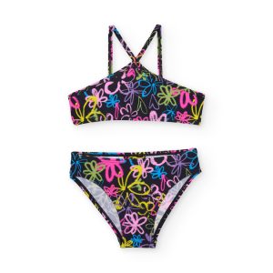Bikini da bambina in maglia in stile graffiti TUC TUC
