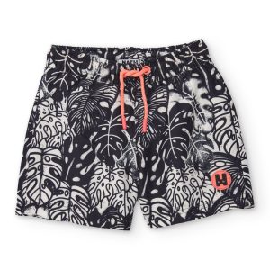 Costume da bagno da bambino in tessuto piano con stampa tropicale TUC TUC