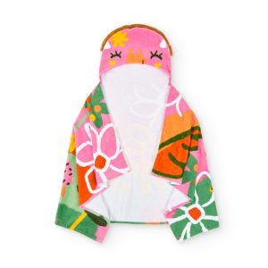 Asciugamano da bambina in maglia con cappuccio Tuc Tuc