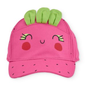 Cappellino da bambina in tessuto con foglioline in rilievo Tuc Tuc