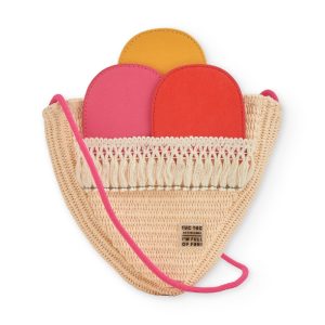 Borsa da bambina in tessuto a forma di cono